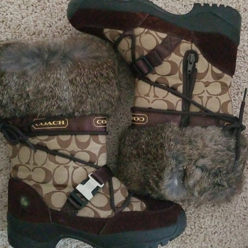 Gorgeous Used Signature Coach Boots 3 1/4 Size 6 - Picture 2 of 5